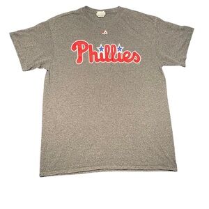 Philadelphia Phillies Majestic Ryan Howard Shirt Size Large